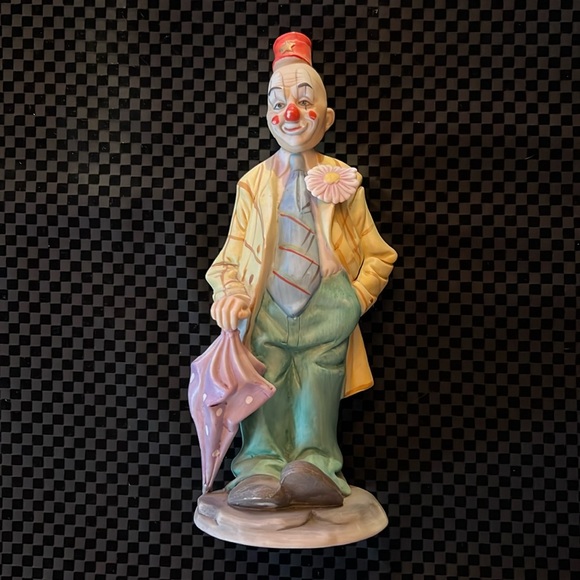 Vintage Porcelain Clown Figurine - Picture 1 of 6